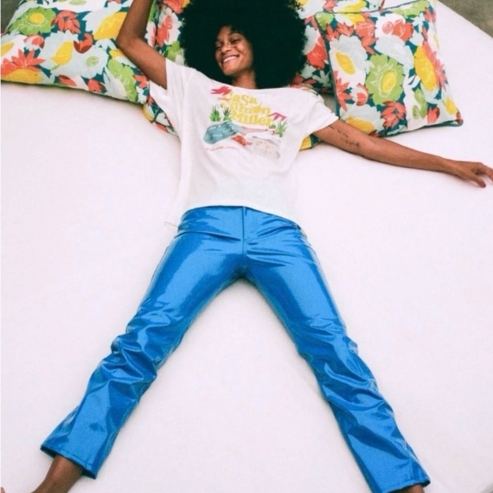 Simon Miller Vibrant Blue Flare Pants